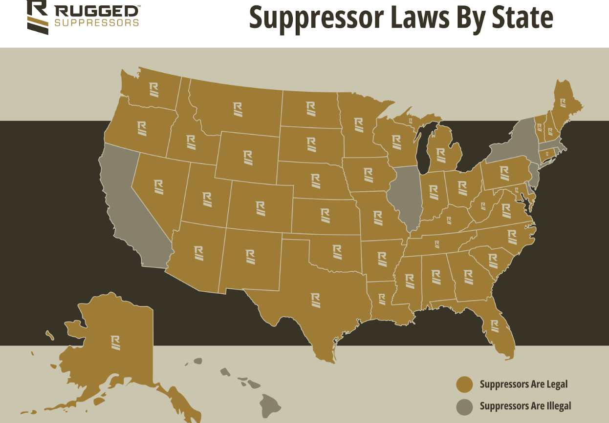 Suppressor Laws By State